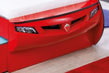 CARBED Кровать-машина Coupe с выдвижной кроватью Red 20.03.1306.00 в Красноярске - krasnoyarsk.mebel54.com | фото