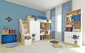 Детская комната Санни (Белый/корпус Клен) в Красноярске - krasnoyarsk.mebel54.com | фото