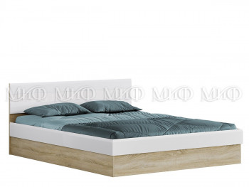 Кровать с подъемным механизмом 1,4 спальня Фортуна (Дуб сонома/белый глянец) в Красноярске - krasnoyarsk.mebel54.com | фото
